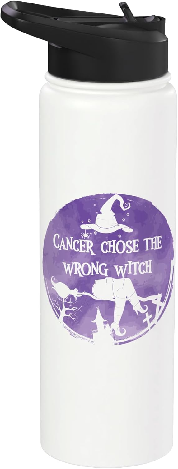 Botella agua acero inox aislada Cancer Chose The Wrong Witch