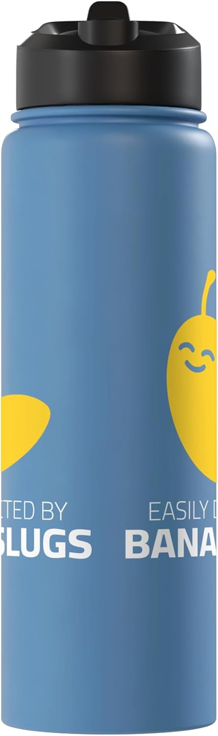 Botella de agua aislada de acero inoxidable para amantes de los babosos