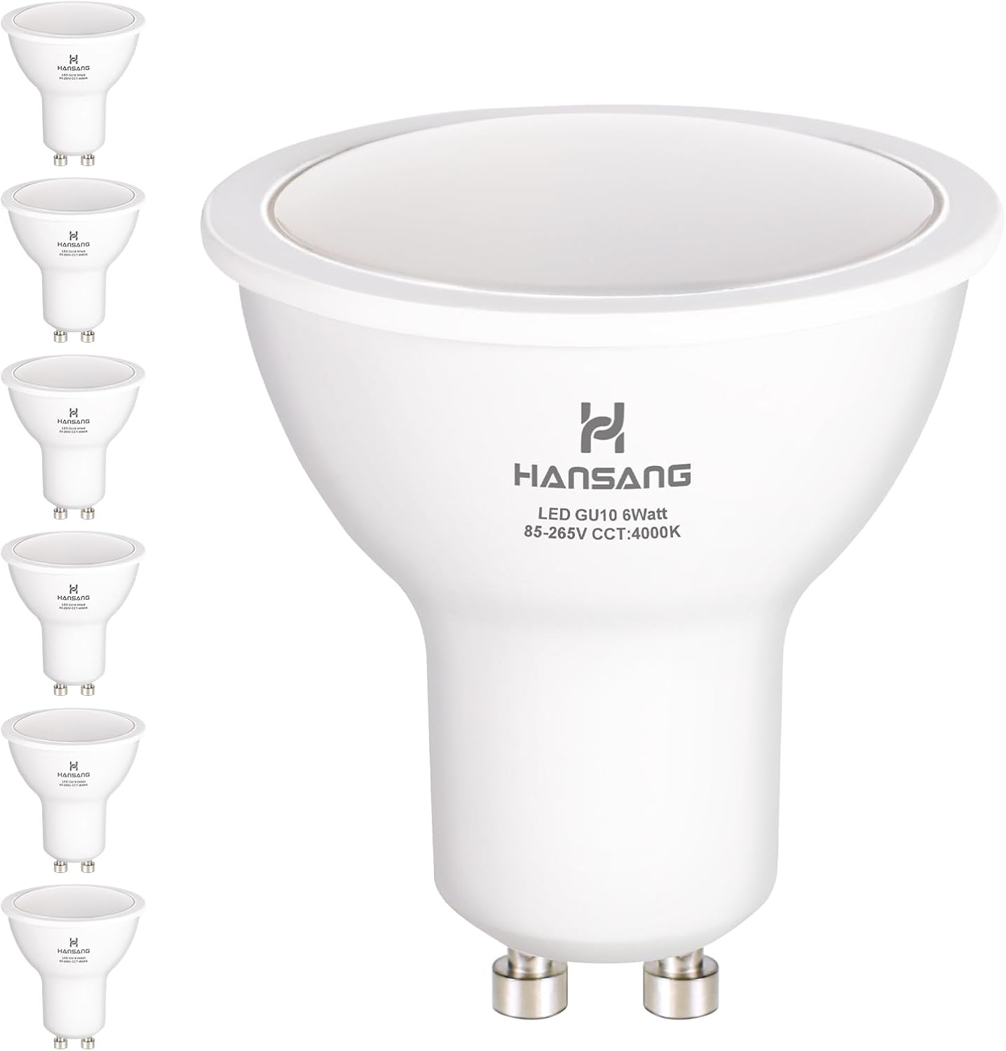 Bombilla LED GU10 blanco natural 600LM equivalente 50W