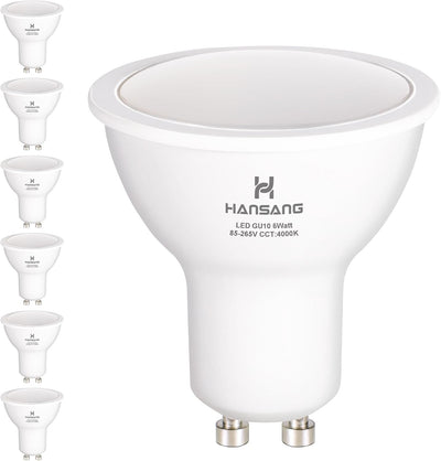 Bombilla LED GU10 blanco natural 600LM equivalente 50W