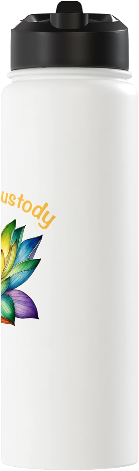 Botella de agua aislada de acero inoxidable para divorcio espiritual