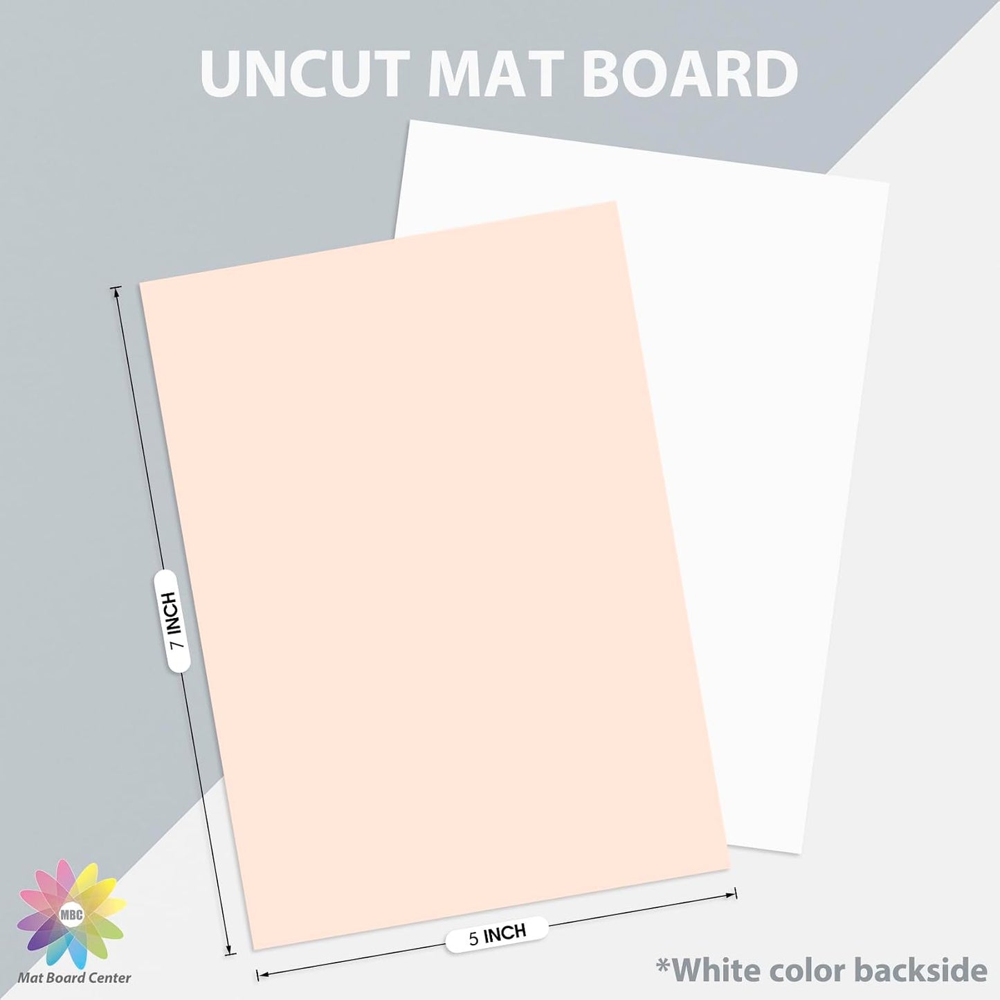 20 Pzas Tableros Mate 5x7pulg varios colores para marcos