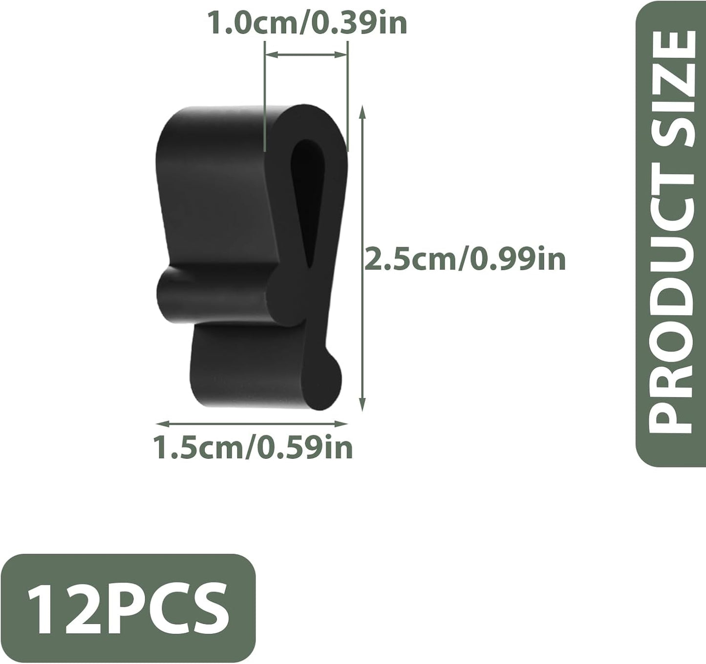 12 Clips Silicona Antiderrap para Tapa Horno Holandés