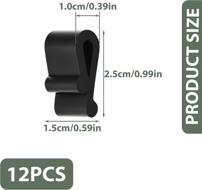 12 Clips Silicona Antiderrap para Tapa Horno Holandés