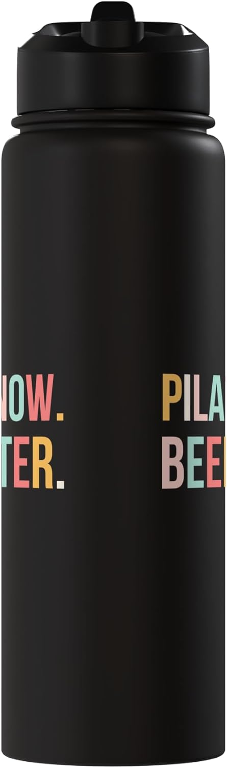 Botella agua acero inox aislada Pilates Now