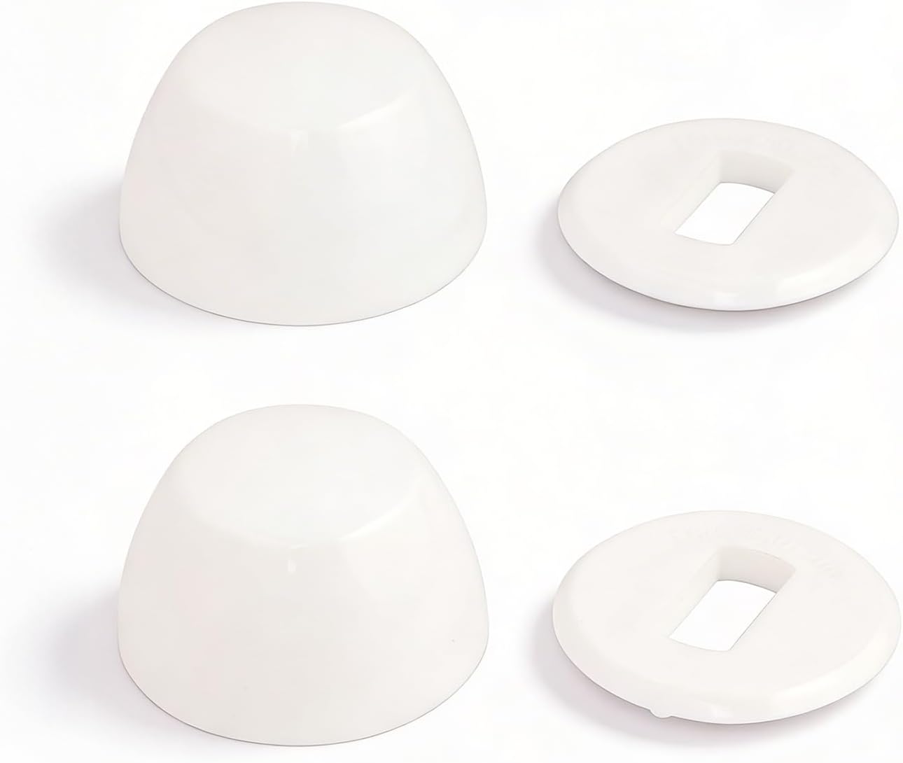 Tapón nylon para tornillos de inodoro 1/4 y 5/16 set 2 pzas