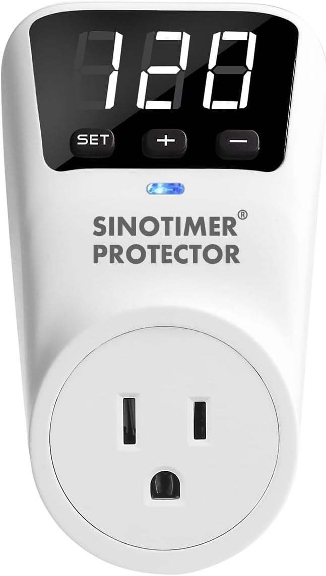 Protector voltaje ajustable LED para electrodomésticos
