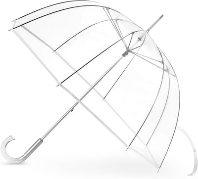 Paraguas transparente fibra vidrio aluminio resistente viento