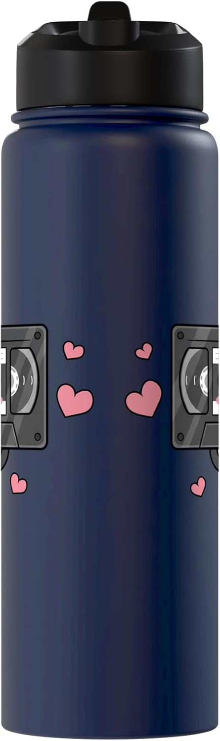 Botella térmica acero inox retro anime para boba tea