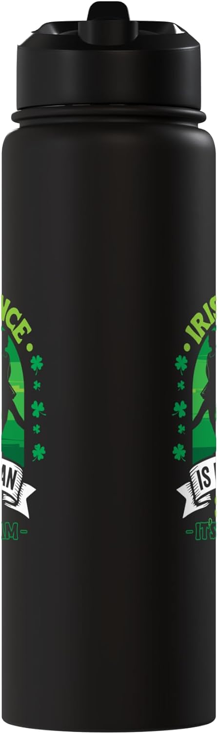 Vaso de agua acero inoxidable aislado para baile irlandés