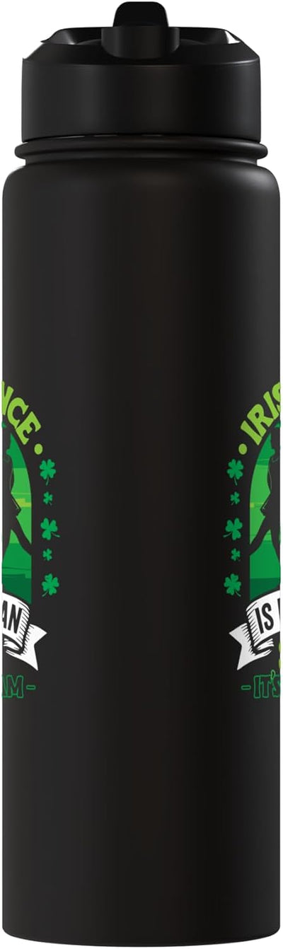 Vaso de agua acero inoxidable aislado para baile irlandés