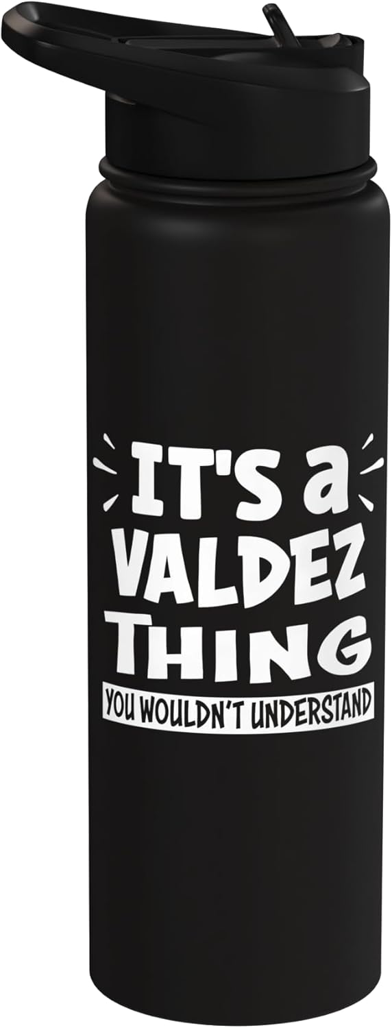 Botella de agua acero inoxidable aislada Valdez Trip Lover