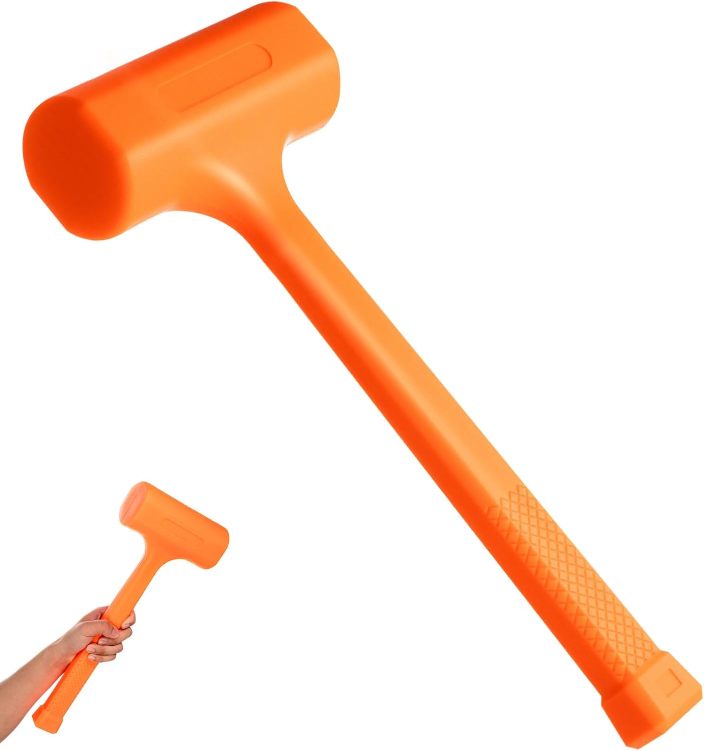 Martillo trineo 5lb mango cuadros color naranja