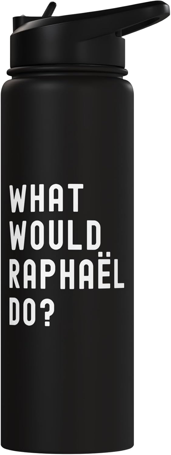 Bottella de agua aislada acero inoxidable What Would Raphaël Do