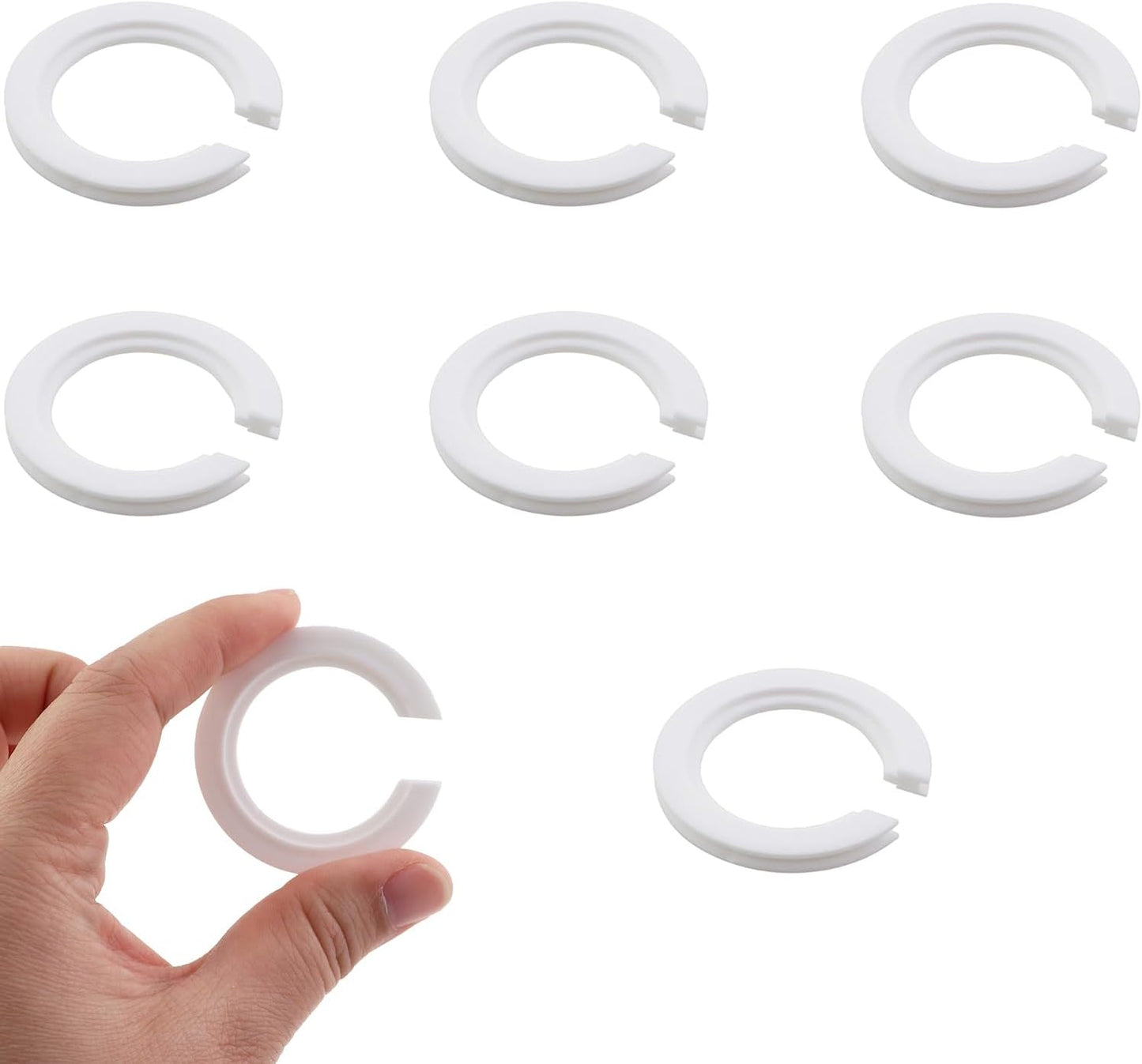 Anillos adaptadores E27 a E14 piezas repuesto blanco