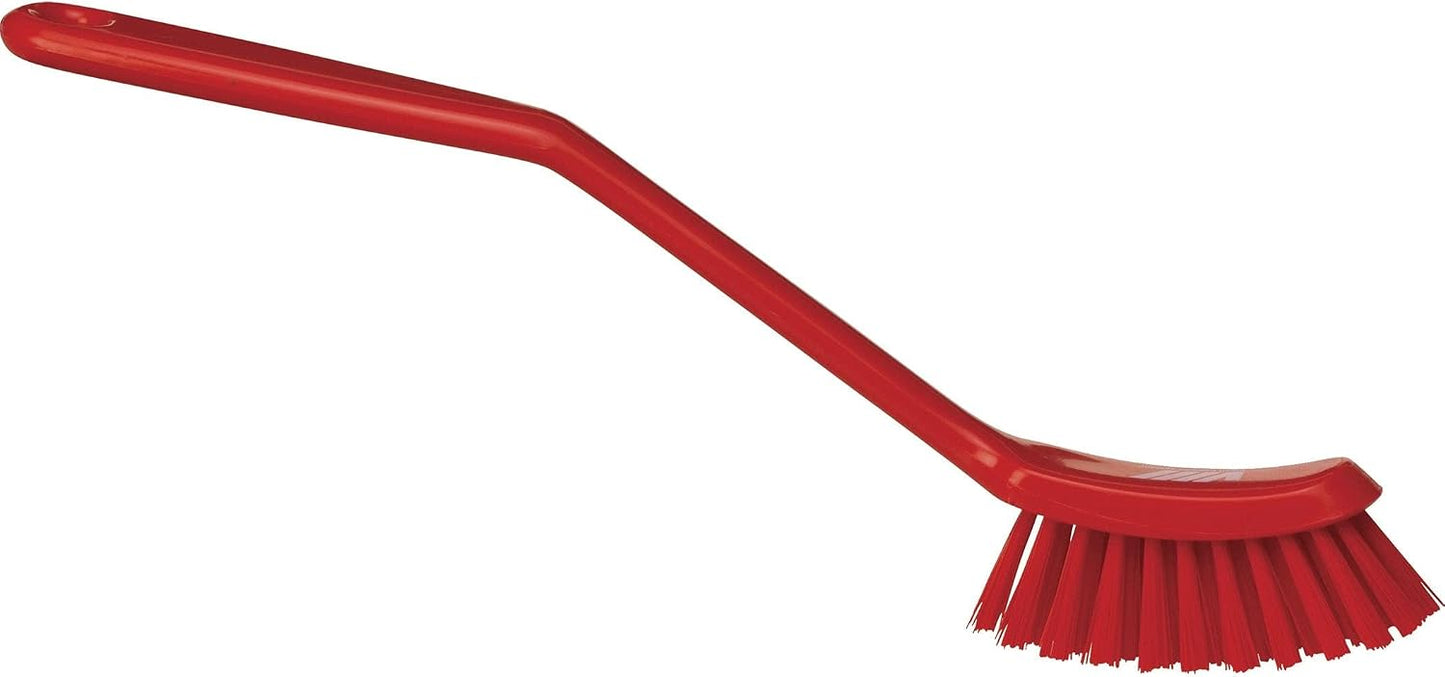 Cepillo platos estrecho antideslizante 11pulg rojo