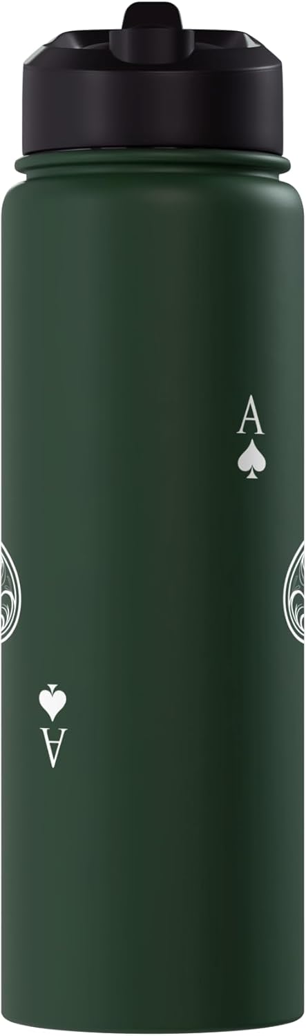 Botella de agua aislada Ace Of Spades acero inoxidable