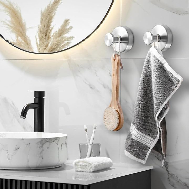 Ganchos ventosa adhesivos fuertes para ducha baño cocina