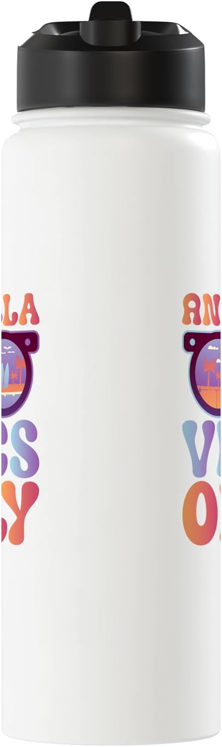 Botella agua acero inox aislada con buceo