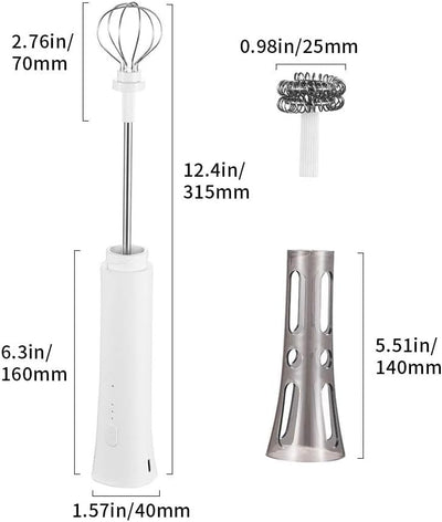 Varita espumadora leche 3 velocidades acero inox 304
