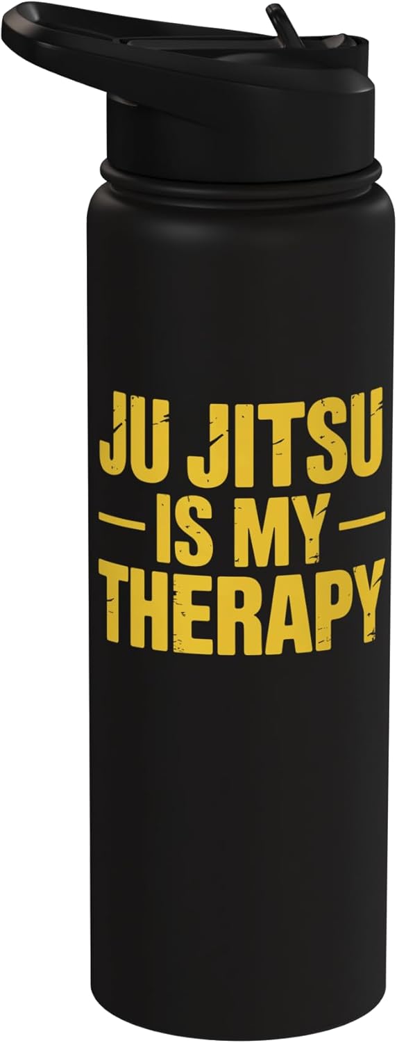 Botella de agua acero inoxidable aislada para Jiu Jitsu
