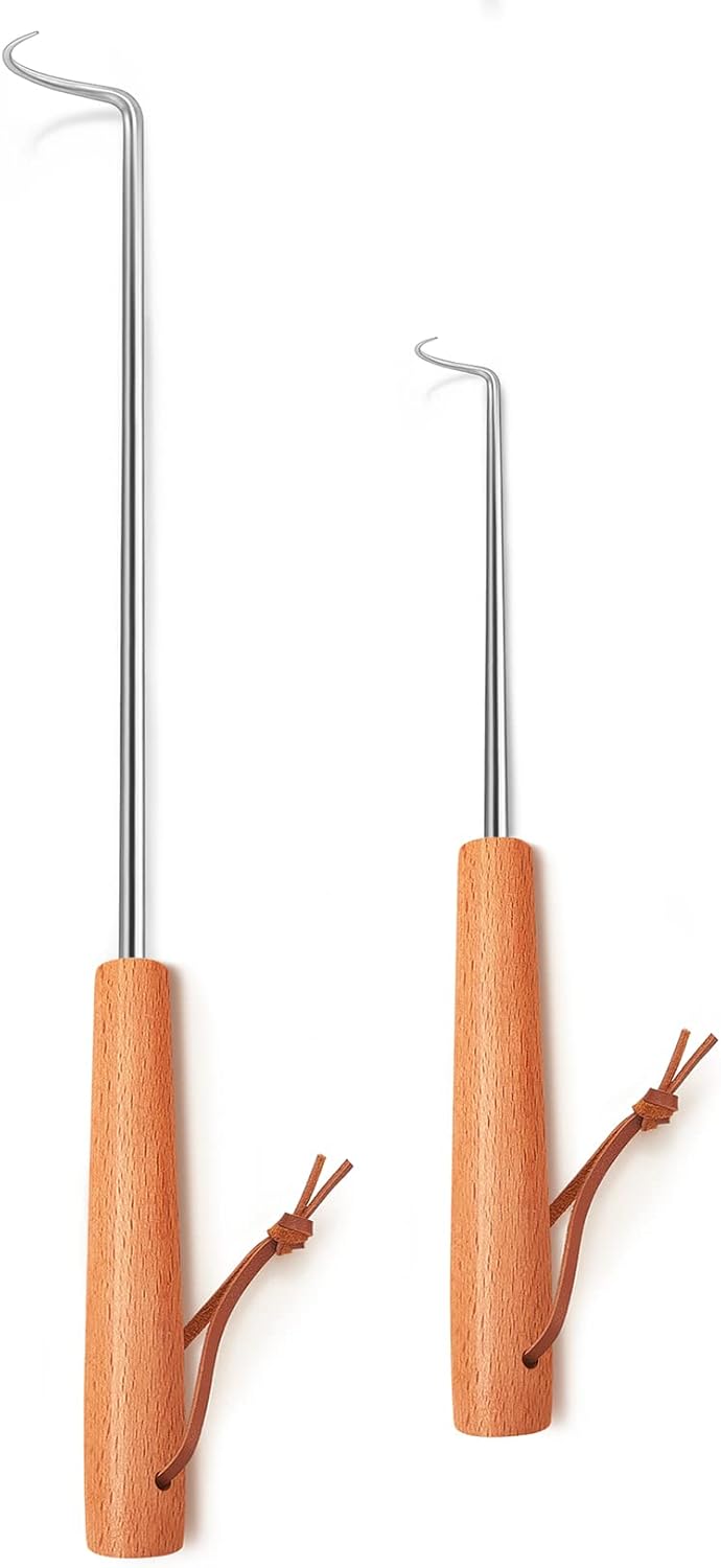 Set 2 Aletas Acero Inox para Parrilla 12 y 17pulg