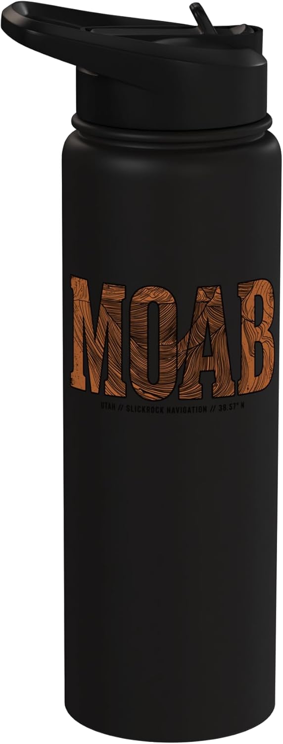 Botella de agua acero inoxidable Moab Utah Slickrock Monolith