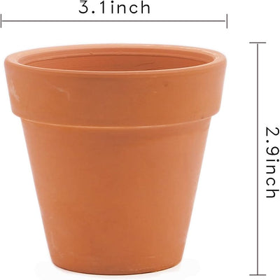10 Macetas Terracota 3pulg Agujeros Drenaje Cactus