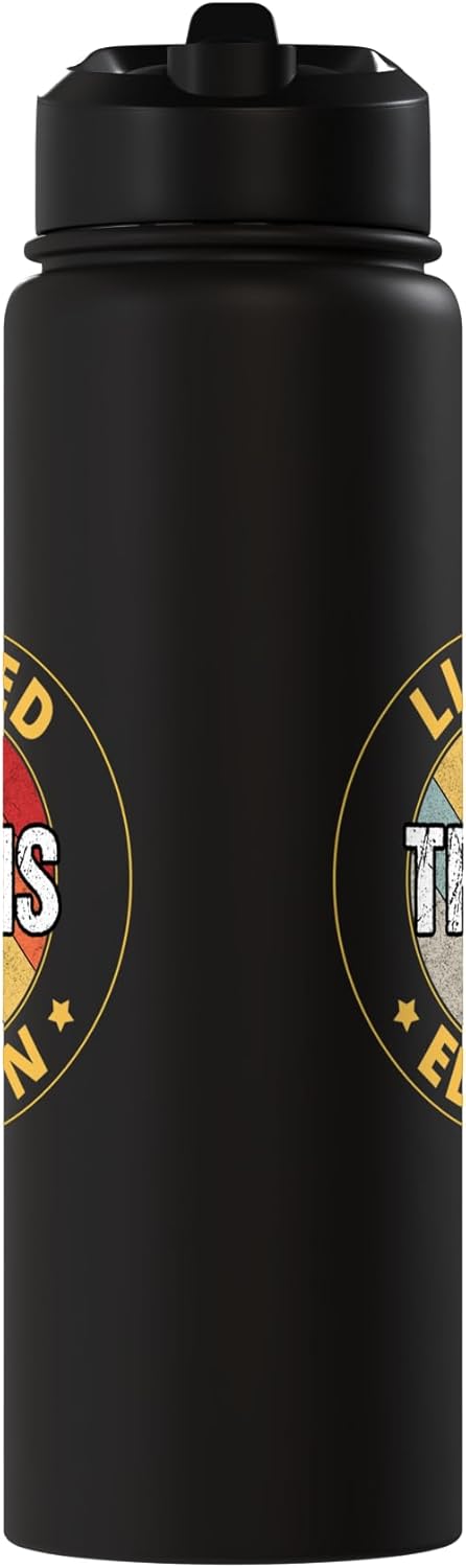 Botella de agua acero inoxidable aislada Travis Name
