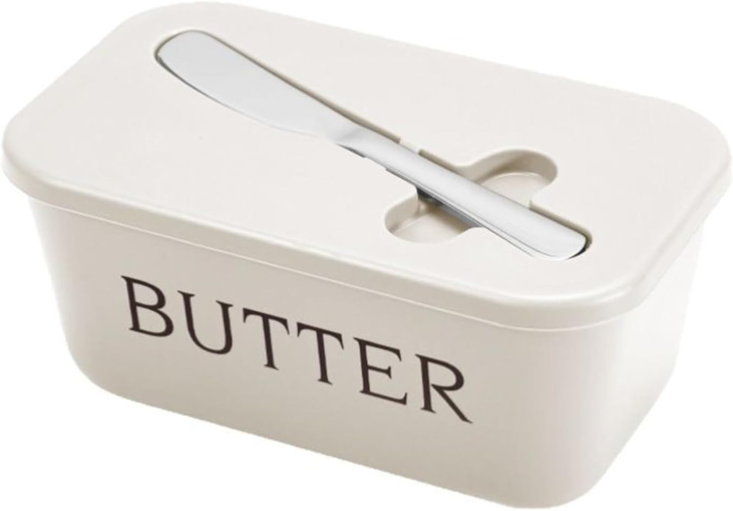 Mantequillera con tapa cuchillo acero inox