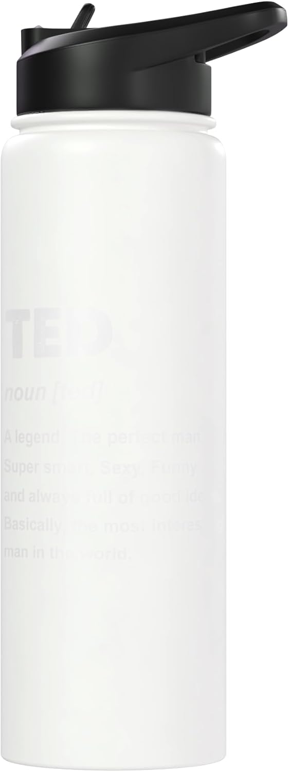 Botella de agua aislada de acero inoxidable Ted Name