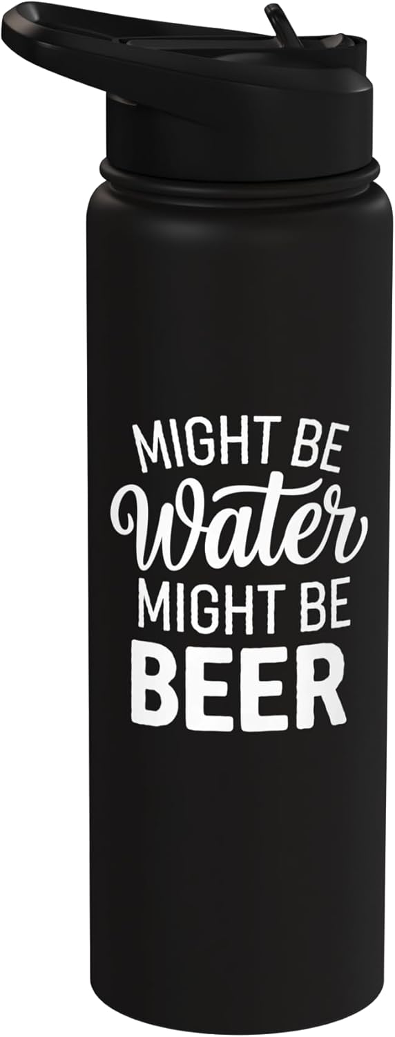 Botella de agua acero inoxidable para amantes del cerveza