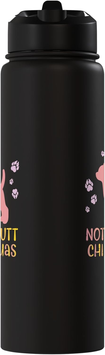 Botella de agua aislada de acero inoxidable para amantes del perro chiwawa