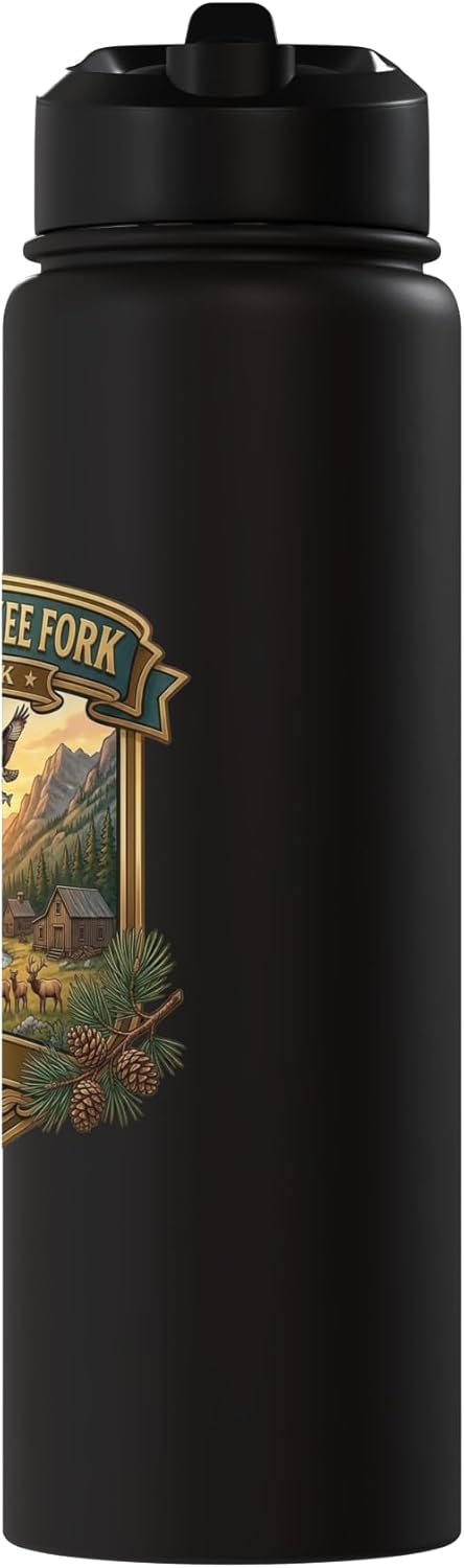 Botella de agua aislada de acero inoxidable Land of the Yankee Fork