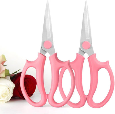 Tijeras florales acero inox grueso podadora rosa