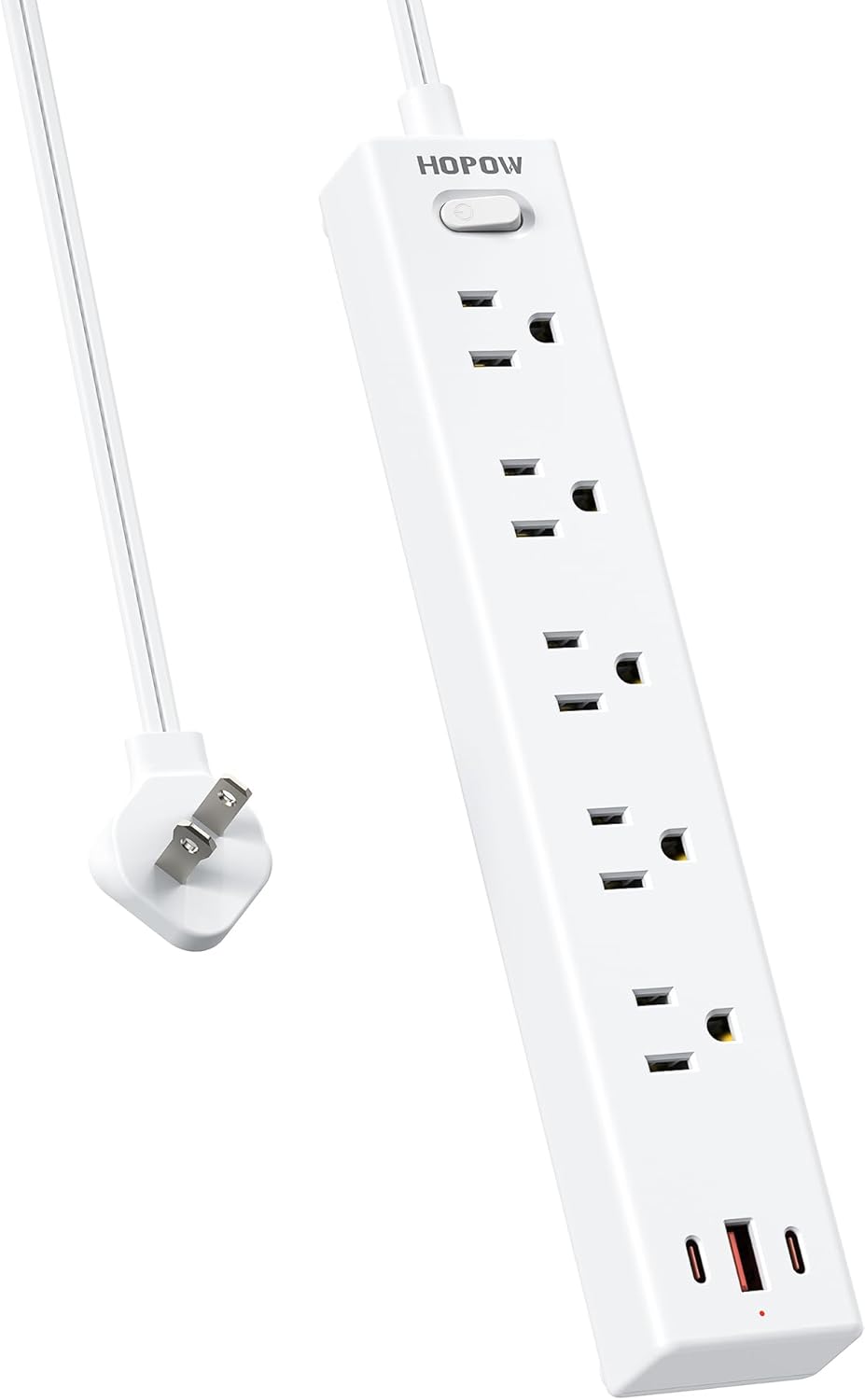 Regleta 2 a 3 clavijas con protección 1700J 5 salidas + 3USB