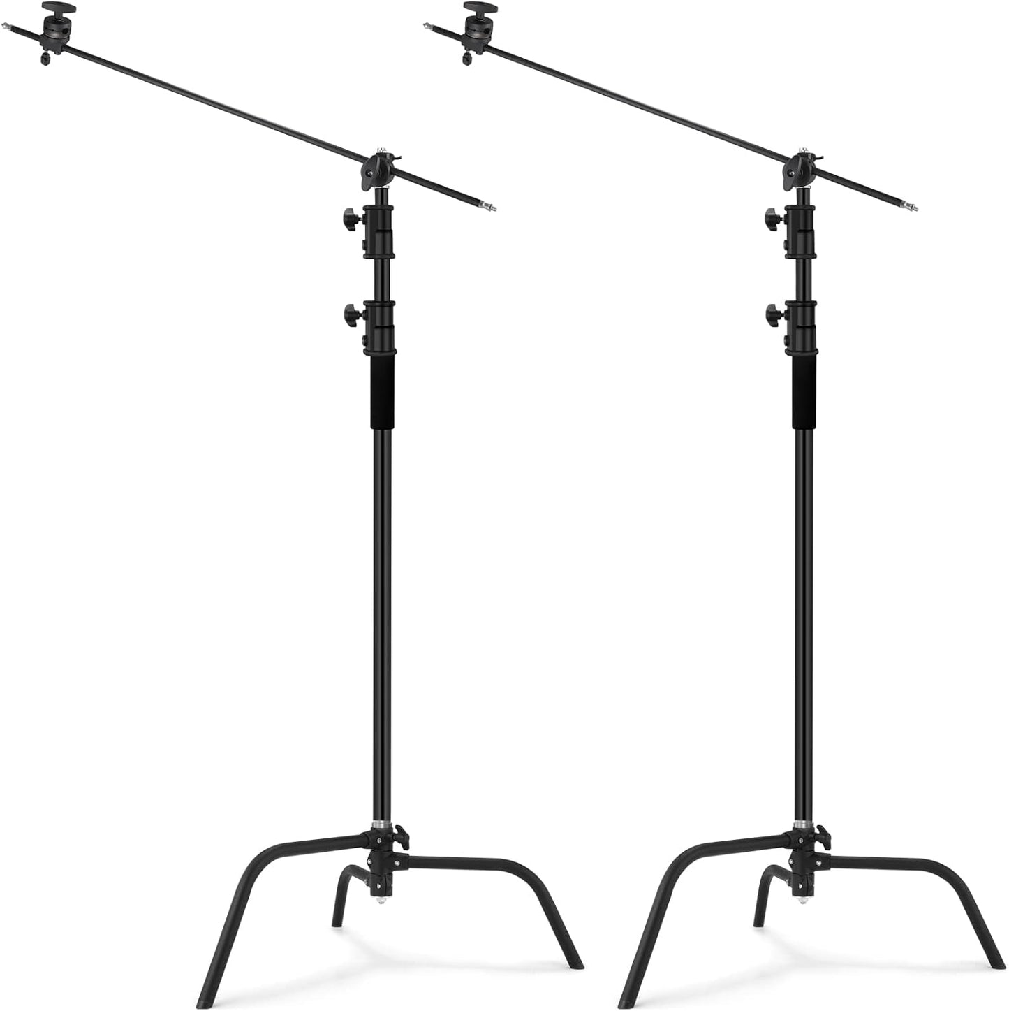 2 Pzas Soporte Luz Profesional Acero 3.5ft Base Tortuga 10ft