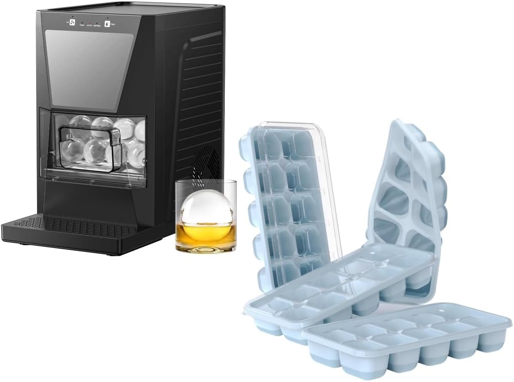 Set 4 Molde Cubos Hielo 2.2pulg Claro