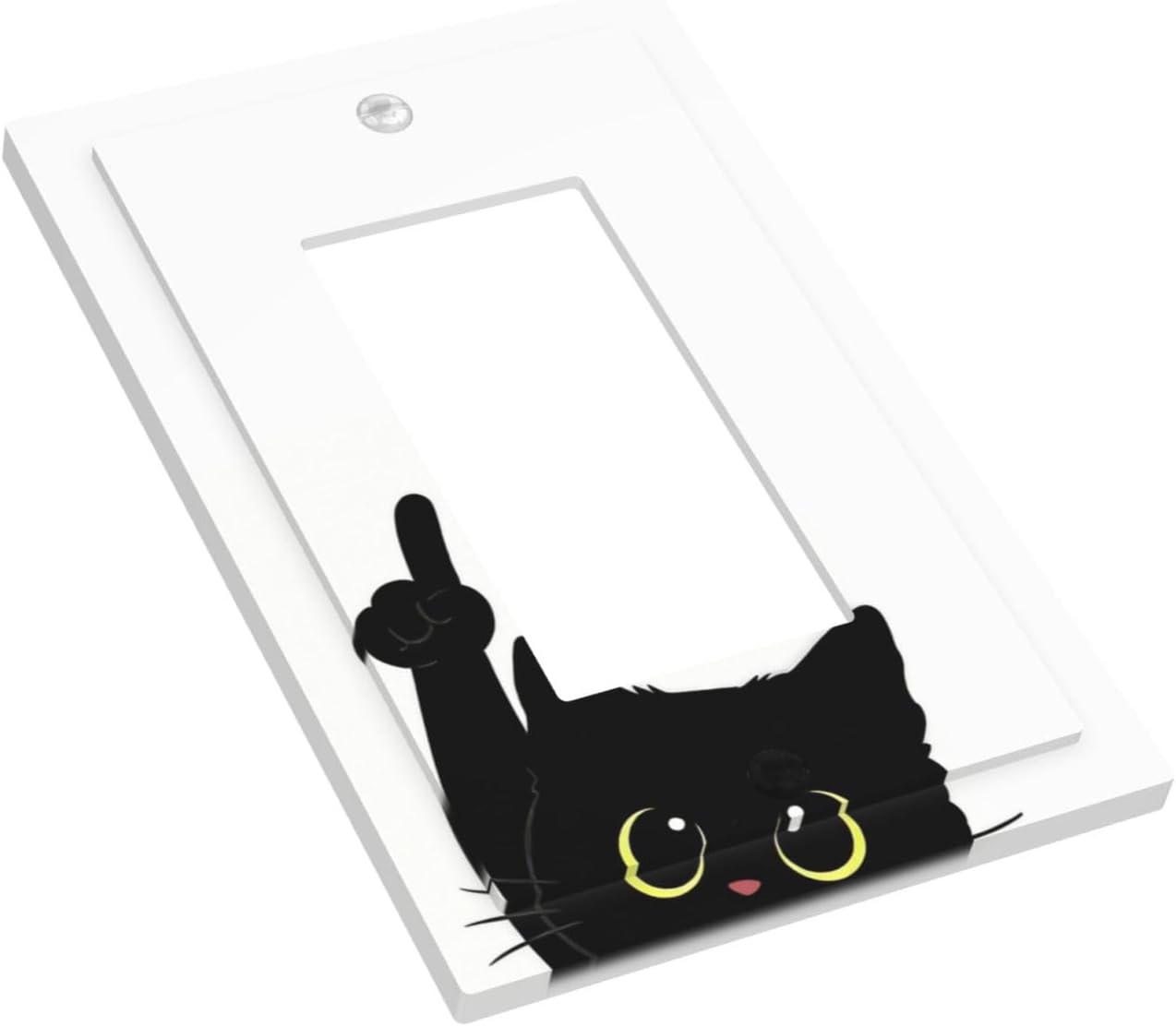Cubiertas decorativas interruptor gato negro placa gfci