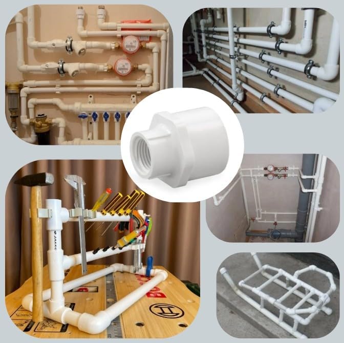 Buje reductor PVC adaptador rosca FNPT para plomería