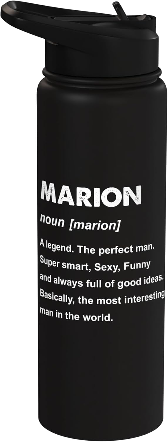 Botella agua acero inox aislada Marion Name