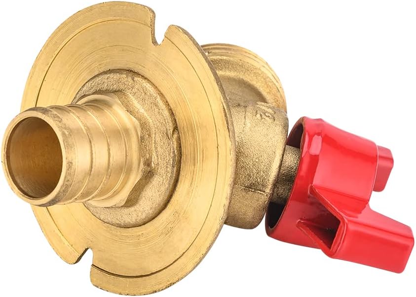 Válvula 1/4 vuelta brida 3/4pulg entrada PEX salida MHT