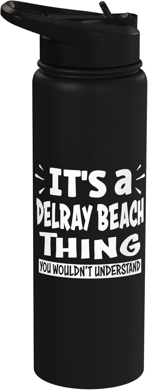 Botella de agua aislada de acero inoxidable Delray Beach