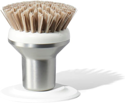 Cepillo palma iónico acero inox cabeza reemplazable plateado