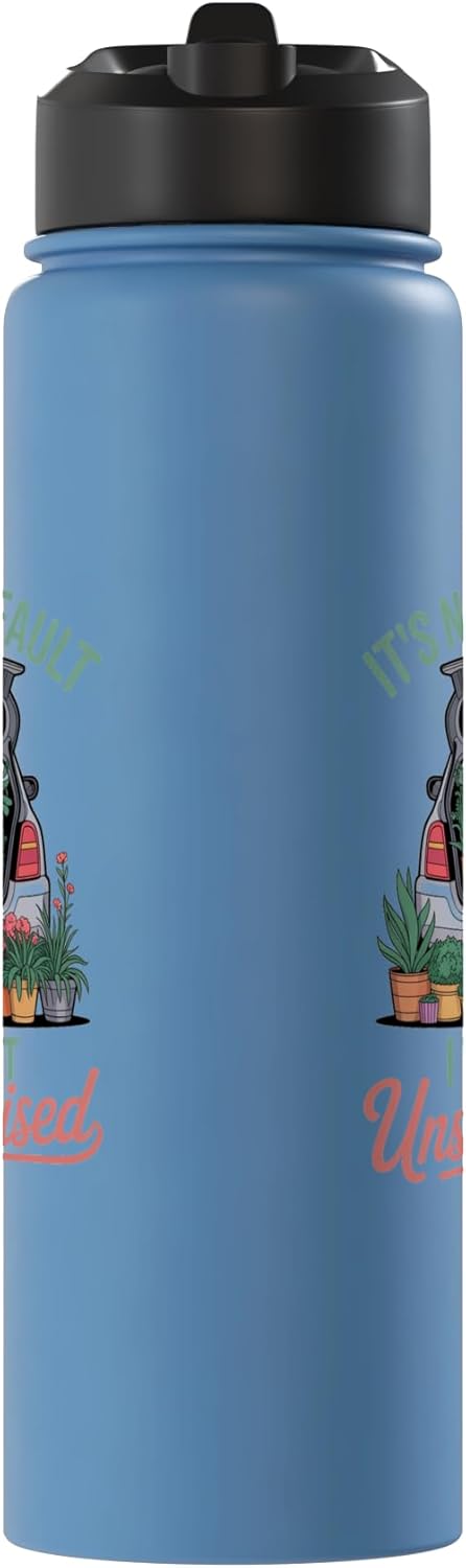 Botella de agua aislada acero inoxidable jardinería sin BPA