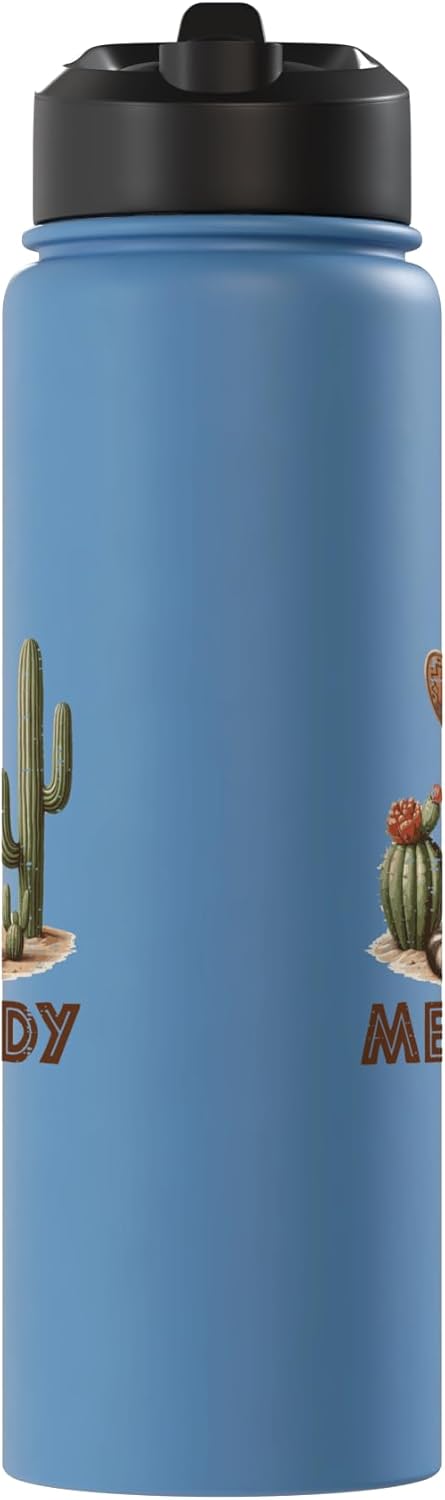 Botella agua térmica acero inox gato cactus