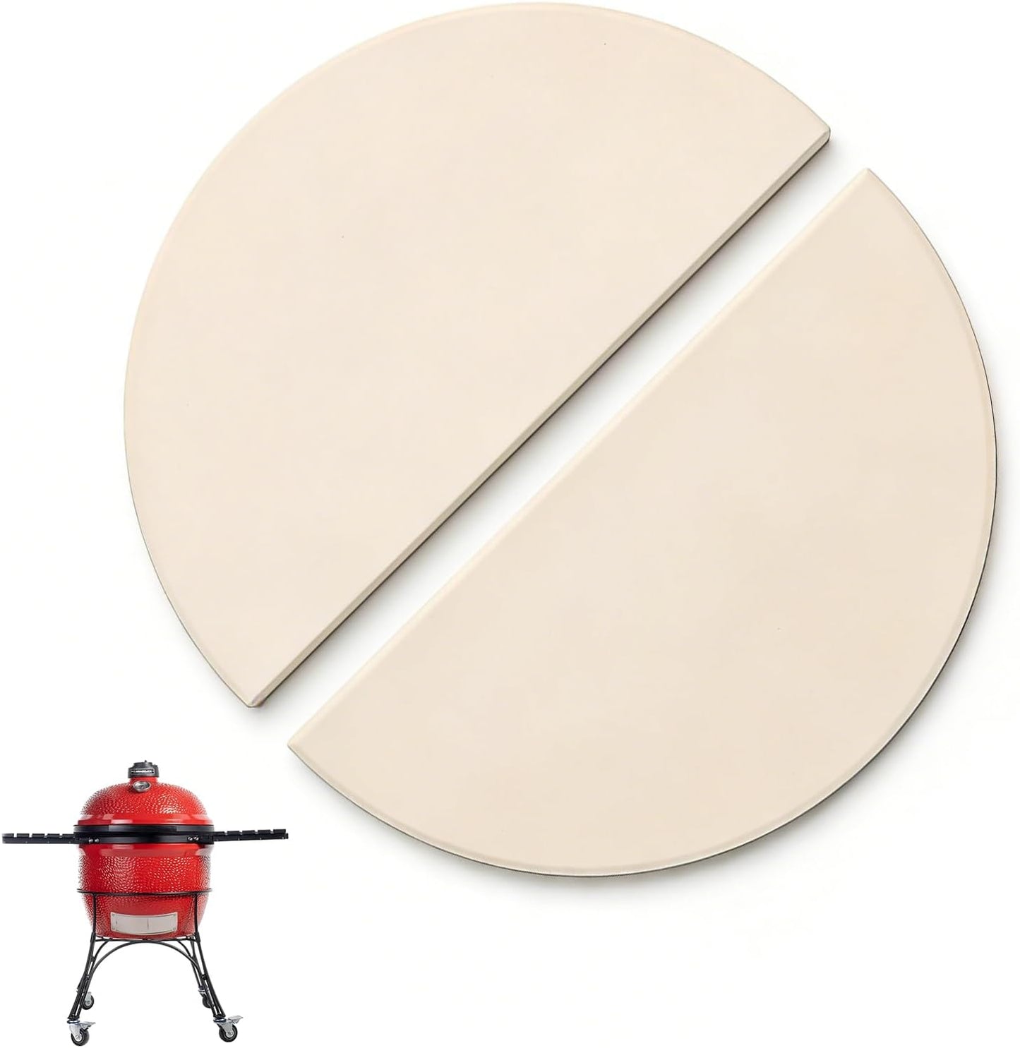Placas deflectoras calor 19.8pulg para Kamado Joe y Big Green Egg