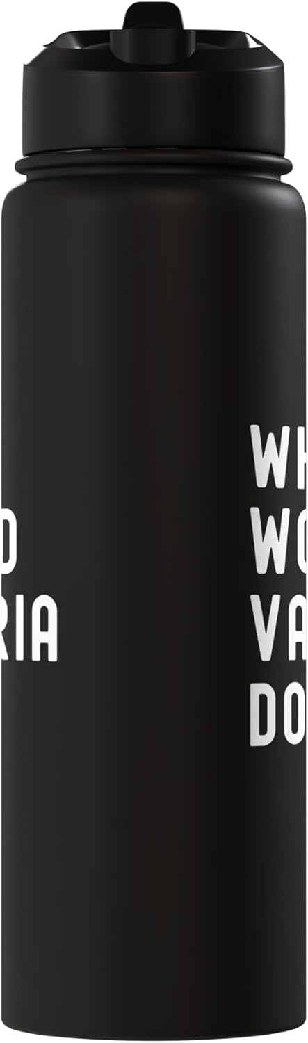 Botella de agua acero inoxidable aislada What Would Valeria Do