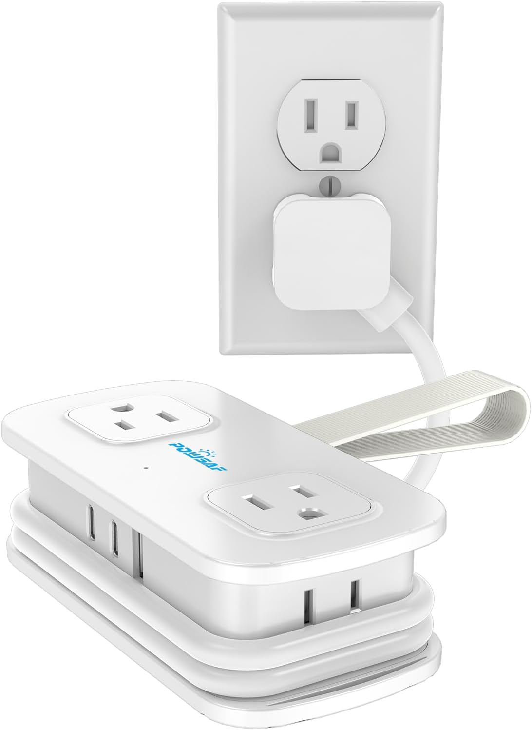 Regleta alimentación viaje 4ft 4 tomas 3 USB con proteccion