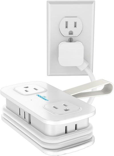 Regleta alimentación viaje 4ft 4 tomas 3 USB con proteccion